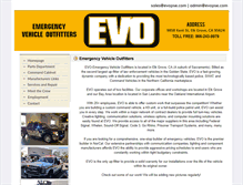Tablet Screenshot of emergencyvehicleoutfitters.net